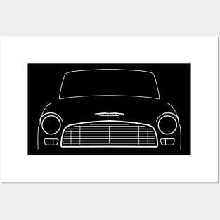 Humber Hawk classic car outline graphic (white) Posters and Art